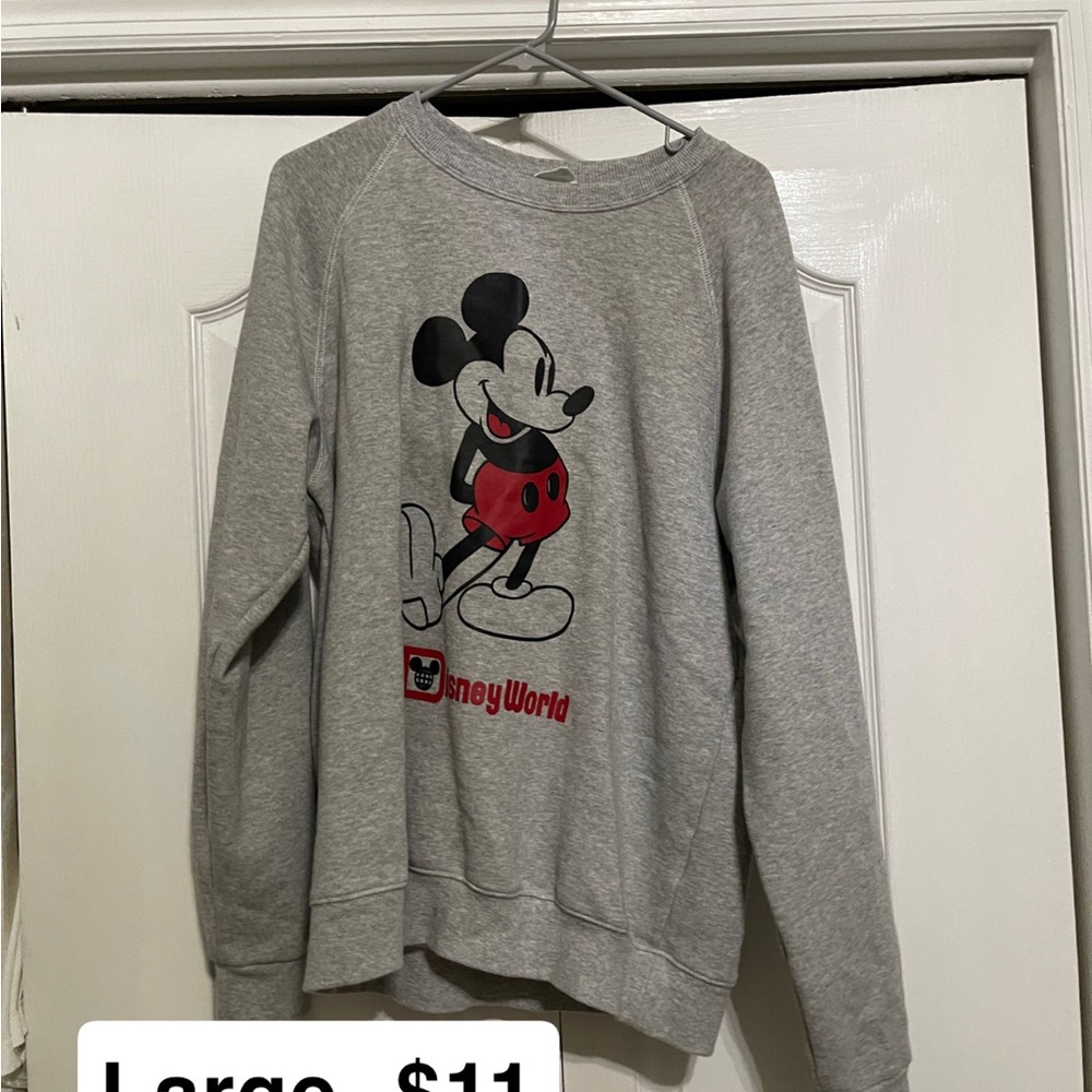 Gray Disney World Mickey Mouse Sweatshirt